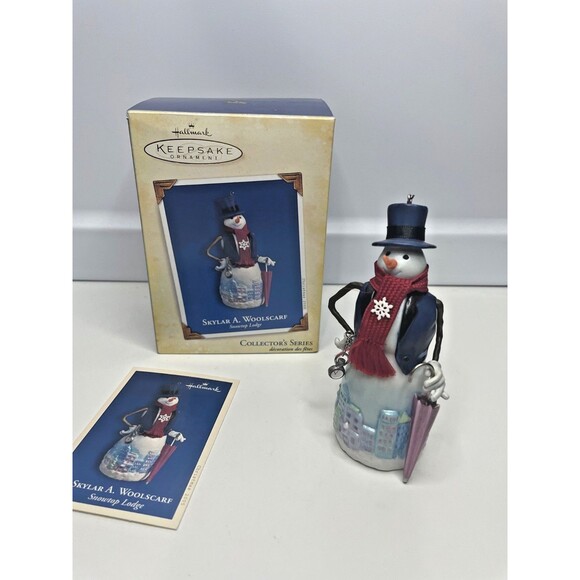 Hallmark Keepsake Snowman: 2005 Skylar A Woolscarf Ornament - Picture 1 of 5